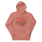 Gymnastics apparel: Always Right - Cozy Statement Hoodie - Dusty Rose (SKU:2855249_13887)