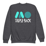 Gymnastics apparel: Back Bold Youth Identity Sweatshirt light - Dark Heather (SKU:9568881_16799)