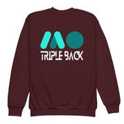 Gymnastics apparel: Back Bold Youth Identity Sweatshirt light - Maroon (SKU:9568881_16809)