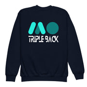Gymnastics apparel: Back Bold Youth Identity Sweatshirt light - Navy (SKU:9568881_16814)