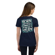 Gymnastics apparel: Born for Gymnastics Tee: Urban Flair for the Studious Athlete - (SKU:)