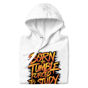 Gymnastics apparel: Born To Tumble - Adult Hoodie - White (SKU:7880793_10774)