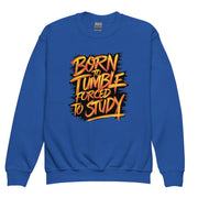 Gymnastics apparel: Born To Tumble - Youth Sweatshirt - Royal (SKU:3234051_16824)