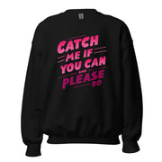 Gymnastics apparel: Catch Me If You Can - Adult Sweatshirt - Black (SKU:2524244_5434)