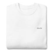 Gymnastics apparel: Coach Embroidered Sweatshirt - White (SKU:8434740_11249)