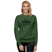 Gymnastics apparel: Don't Crash I'm Not A Medic Adult Sweatshirt - (SKU:)