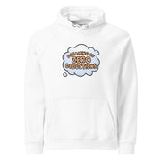 Gymnastics apparel: Dreaming Of Zero Deductions - Adult Hoodie - White (SKU:7628591_13793)