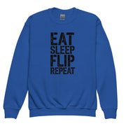 Gymnastics apparel: Flip Like a Pro – Eat, Sleep, Flip, Repeat - Royal (SKU:8726209_16824)