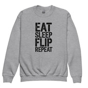 Gymnastics apparel: Flip Like a Pro – Eat, Sleep, Flip, Repeat - Sport Grey (SKU:8726209_16829)