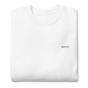 Gymnastics apparel: GMNST Embroidered - Adult Sweatshirt - White (SKU:5025895_11249)