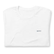 Gymnastics apparel: GMNST Embroidered - Adult Tee - White (SKU:5029727_9526)