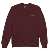Gymnastics apparel: GMNST Embroidered - Youth Sweatshirt - Maroon (SKU:6409727_16809)