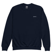Gymnastics apparel: GMNST Embroidered - Youth Sweatshirt - Navy (SKU:6409727_16814)