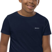 Gymnastics apparel: GMNST Embroidered - Youth Tee - (SKU:)