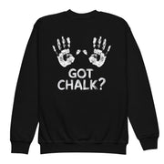 Gymnastics apparel: Got Chalk? Youth Sweatshirt - Black (SKU:4776974_16787)