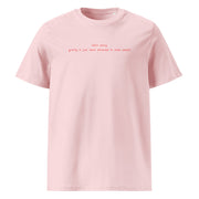 Gymnastics apparel: Gravity Defying Humor Tee - Cotton Pink (SKU:2661454_17412)