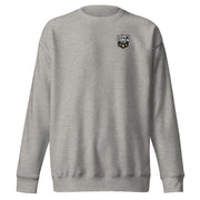 Gymnastics apparel: Grumpy Coach Club Shield - Adult Sweatshirt - Carbon Grey (SKU:4613951_11244)