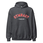Gymnastics apparel: Gymnast Tumbling Varsity Hoodie - Dark Heather (SKU:7462455_10806)