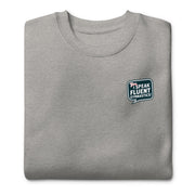 Gymnastics apparel: I Speak Fluent Gymnastics Small Adult Sweatshirt - Carbon Grey (SKU:9998266_11244)