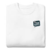 Gymnastics apparel: I Speak Fluent Gymnastics Small Adult Sweatshirt - White (SKU:9998266_11249)
