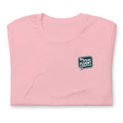 Gymnastics apparel: I Speak Fluent Gymnastics Small Adult Tee - Pink (SKU:1649399_4136)
