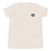 Gymnastics apparel: I Speak Fluent Gymnastics Small Youth Tee - Heather Dust (SKU:6922380_17604)