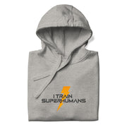 Gymnastics apparel: I Train Superhumans - Adult Hoodie - Carbon Grey (SKU:9013008_10784)