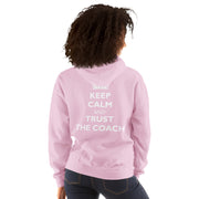 Gymnastics apparel: Keep Calm And Trust The Coach - Adult Hoodie - (SKU:)