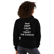 Gymnastics apparel: Keep Calm And Trust The Coach - Adult Hoodie - (SKU:)