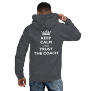 Gymnastics apparel: Keep Calm And Trust The Coach - Adult Hoodie - (SKU:)