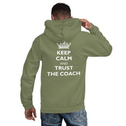 Gymnastics apparel: Keep Calm And Trust The Coach - Adult Hoodie - (SKU:)