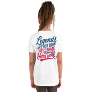 Gymnastics apparel: Legends Are Made Through Hard Work - (SKU:)