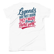 Gymnastics apparel: Legends Are Made Through Hard Work - White (SKU:5119400_9426)