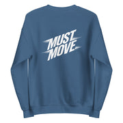 Gymnastics apparel: Must Move Big Back - Adult Sweatshirt - Indigo Blue (SKU:3644147_5466)