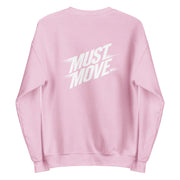 Gymnastics apparel: Must Move Big Back - Adult Sweatshirt - Light Pink (SKU:3644147_7868)