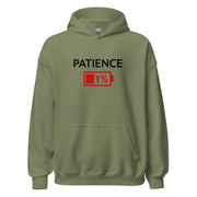 Gymnastics apparel: Patience Very Low - Adult Hoodie - Military Green (SKU:2737994_12989)