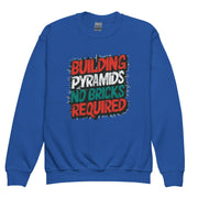 Gymnastics apparel: Pyramid Builder Crew Sweatshirt - Youth - Royal (SKU:4249952_16824)