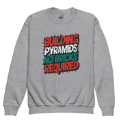 Gymnastics apparel: Pyramid Builder Crew Sweatshirt - Youth - Sport Grey (SKU:4249952_16829)