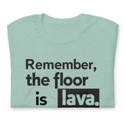 Gymnastics apparel: Stick the Landing - Floor is Lava Tee - Heather Prism Dusty Blue (SKU:3489131_9580)