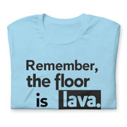 Gymnastics apparel: Stick the Landing - Floor is Lava Tee - Ocean Blue (SKU:3489131_4116)