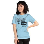 Gymnastics apparel: Stick the Landing - Floor is Lava Tee - (SKU:)