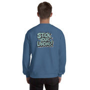 Stick Your Landing Big Back - Adult Sweatshirt