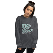 Stick Your Landing Big Front - Adult Sweatshirt