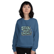 Stick Your Landing Big Front - Adult Sweatshirt