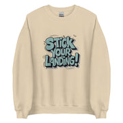 Stick Your Landing Big Front - Adult Sweatshirt