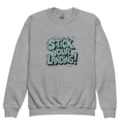 Stick Your Landing Big Front - Youth Sweatshirt