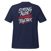 Gymnastics apparel: Strong Alone, Unstoppable Together Graffiti Tee - Navy (SKU:7594172_9546)