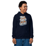 Gymnastics apparel: Too Tired for Conditioning - Youth Hoodie - (SKU:)