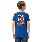 Gymnastics apparel: Too Tired for Conditioning - Youth Tee - (SKU:)