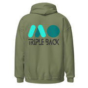 Gymnastics apparel: Triple Back Emblem Hoodie dark - Military Green (SKU:8814816_12989)